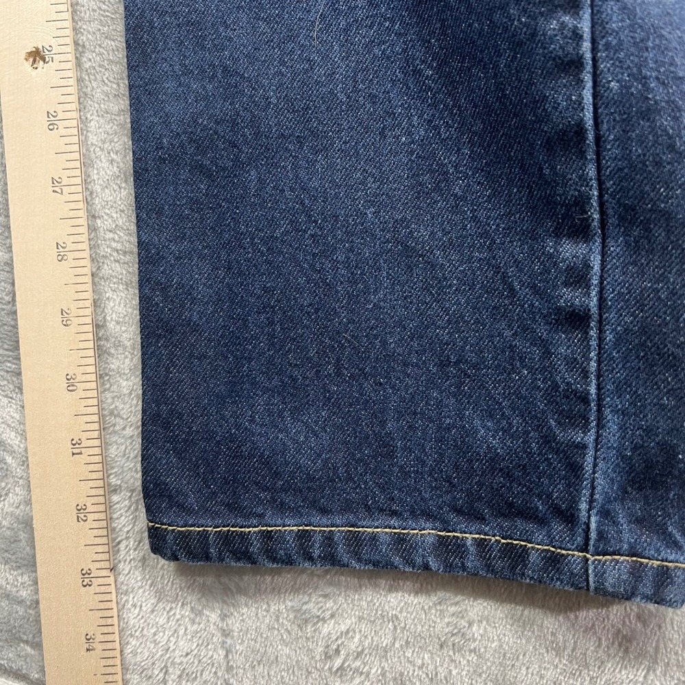 Lands End Womens Tall 10T High Rise Straight Leg Jeans Dark Wash Mom Jeans - Picture 7 of 11
